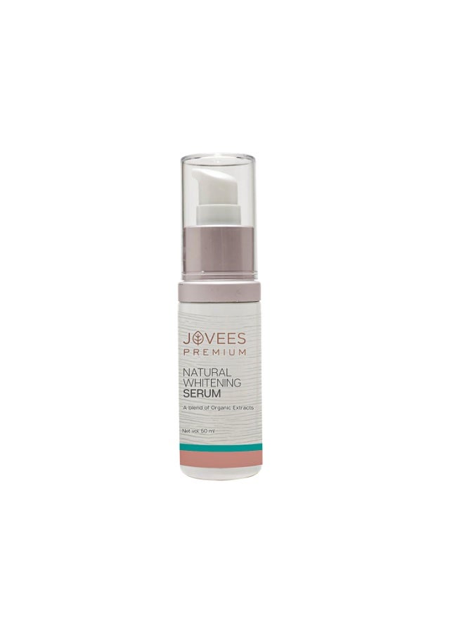 Jovees Premium Natural Whitening Serum | Brightens Dull Skin | Gives Clear And Glowing Skin | Lightweight & Fast Absorbing | Suitable For All Skin Types | 50ml - Image 1